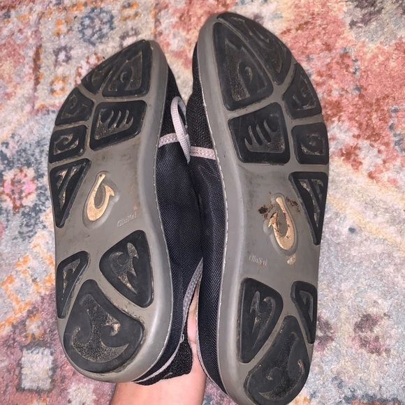 OluKai Nohea Lace Black Mesh Men’s Water Boating Slip on Shoes Size 11.5 - Picture 5 of 6